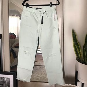 NWT J Brand Spearmint crop straight Jean